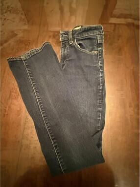 Levis 725 High Rise Bootcut Jeans Womens Sz 24 22x29 Blue MedWash Denim Stretch